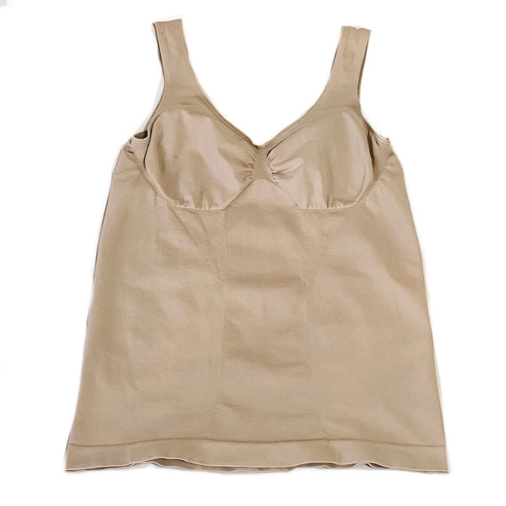 Seamless Essentials Shaper Tank Cami Large Beige Body Wear Stretch